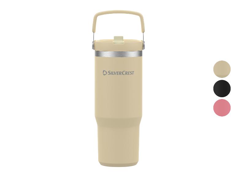 SilverCrest Thermobecher in Beige, Schwarz und Rosa erhältlich.