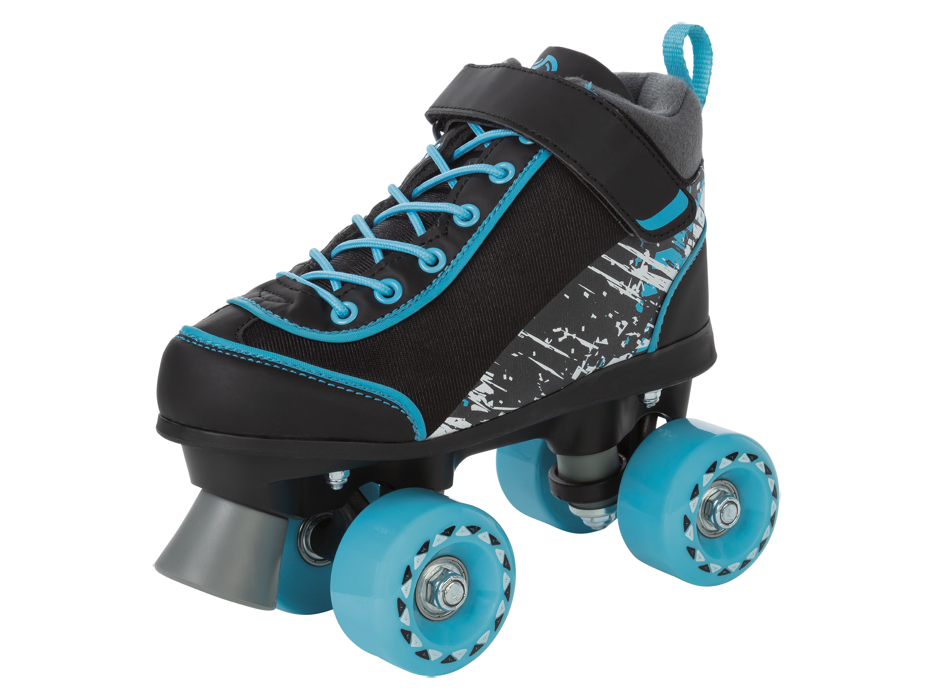 CRIVIT Kinder Rollschuhe (31/32, schwarz/weiß/blau) | 04055334707961