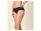 Damen-Slip schwarz mit Spitze, Seitenansicht.