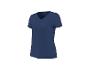 Dunkelblaues V-Ausschnitt Damen T-Shirt