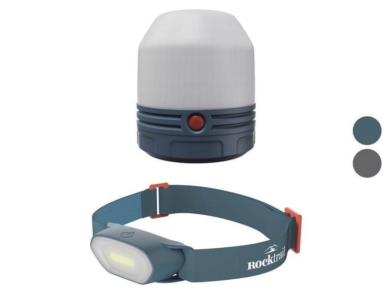 Gehe zu Vollbildansicht: Rocktrail Campinglampe / Stirnlampe, mit 3 Leuchtmodi - Bild 1