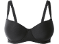Schwarzer Damen-BH mit verstellbaren Trägern
