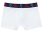 Weiße Boxershorts für Jungen mit Monster-Print.