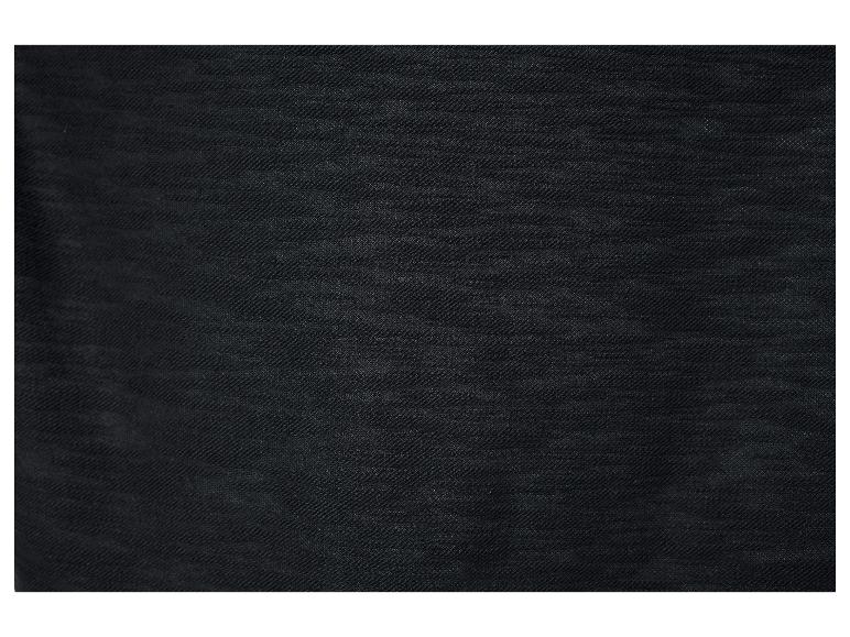 Schwarze Textur eines Stoffkleidungsstücks.