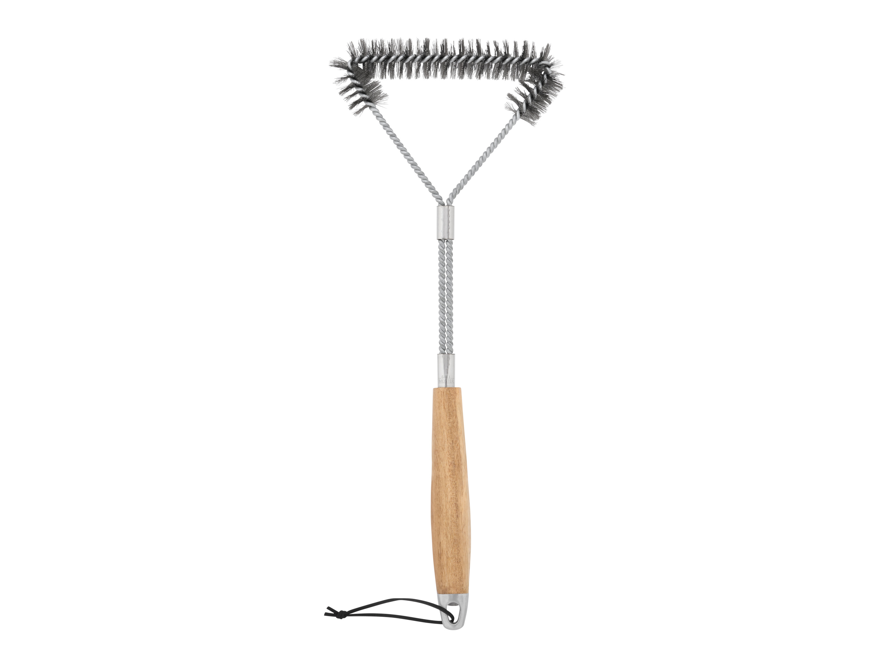 GRILLMEISTER Grillzubehör mit Holzgriff (Grillbürste Dreieck)