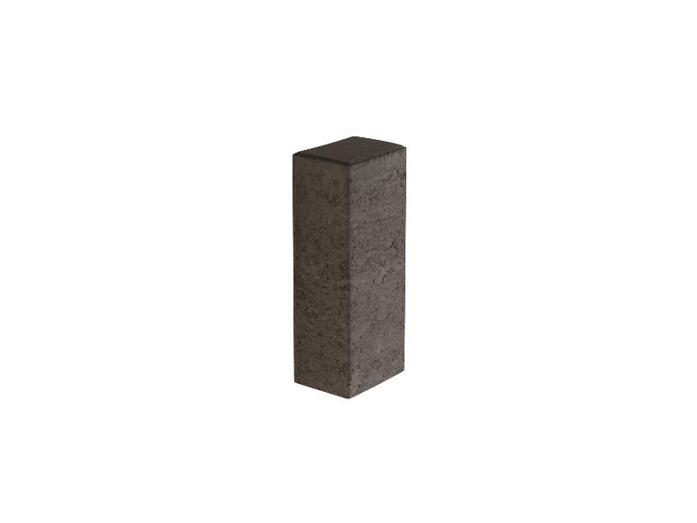 Einzelner grauer Betonstein für Pflasterung oder Bau.