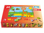 Kid's Land Magnetpuzzle mit 80 Teilen, Tiere und Dschungel-Motiv.