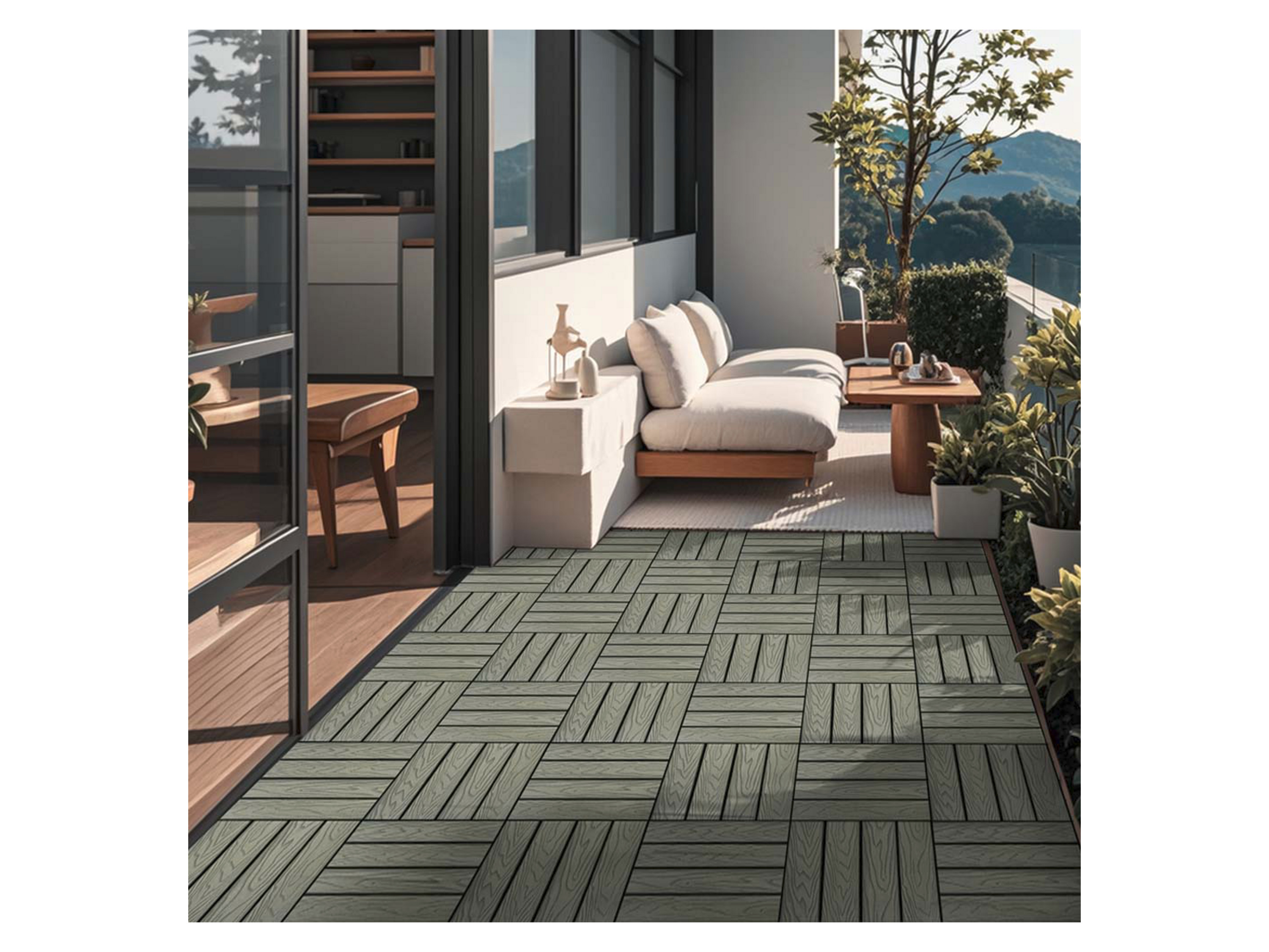 HOME DELUXE WPC Klickfliesen »BAVARO PREMIUM« (2,5m², Antik) – Bild 2 von 3