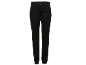 Schwarze Outdoor-Hose für Damen mit Reißverschlusstaschen und reflektierenden Details.