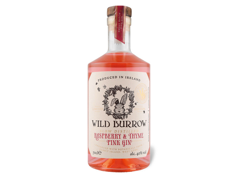 Gehe zu Vollbildansicht: Wild Burrow Raspberry & Thyme Slow Distilled Gin 40% Vol - Bild 1