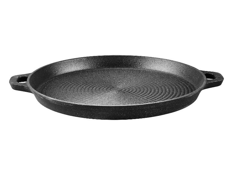 Gusseiserne Bratpfanne mit Griffen.