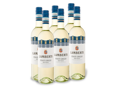 6 x 0,75-l-Flasche Weinpaket Lamberti Pinot Grigio delle Venezie DOC trocken, Weißwein