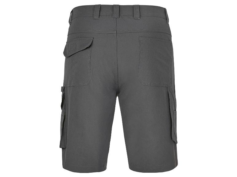 Dunkelgraue Cargoshorts für Herren.