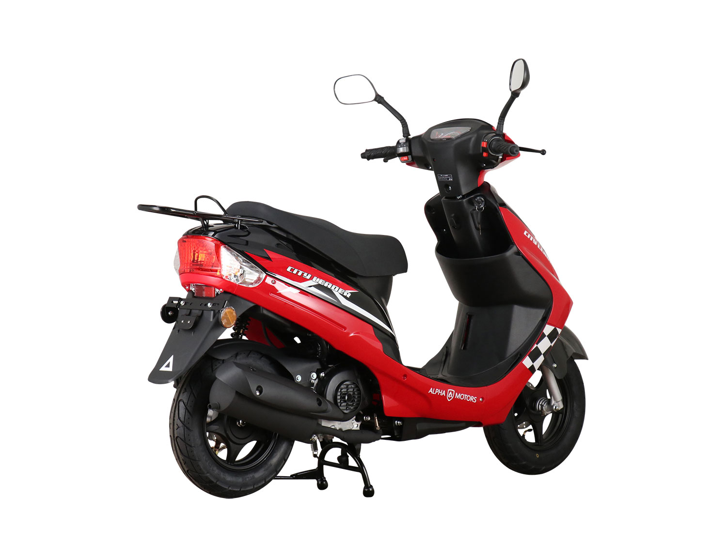 Thumbnail - Alpha Motors Mofaroller CityLeader 50 ccm (45 km/h EURO 5, Rot)