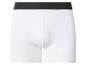 Weiße Herren-Boxershorts mit schwarzem Bund