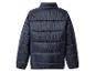 Dunkelblaue Steppjacke von hinten.