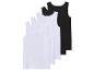 5er-Pack ärmellose Unterhemden, 3 weiße und 2 schwarze