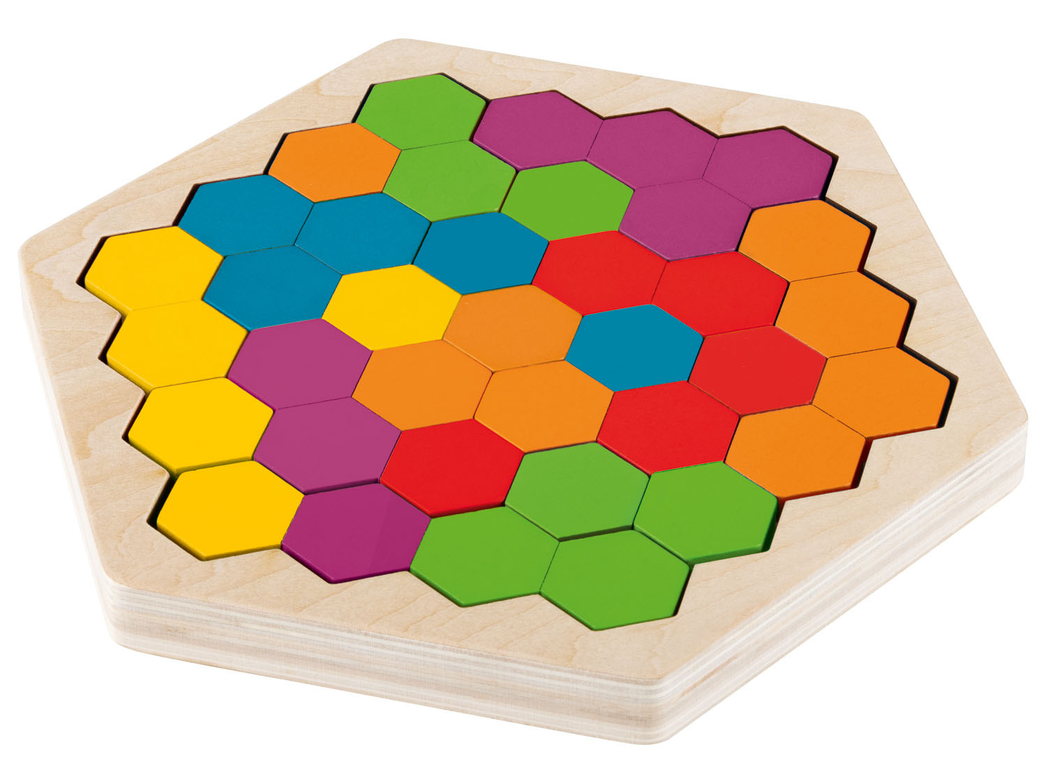 Kreis Playtive / / Tangram Mesjeuxipad | Blume ZR8919 / Verkauf Spitze Legespiel Hexagon Regenbogen