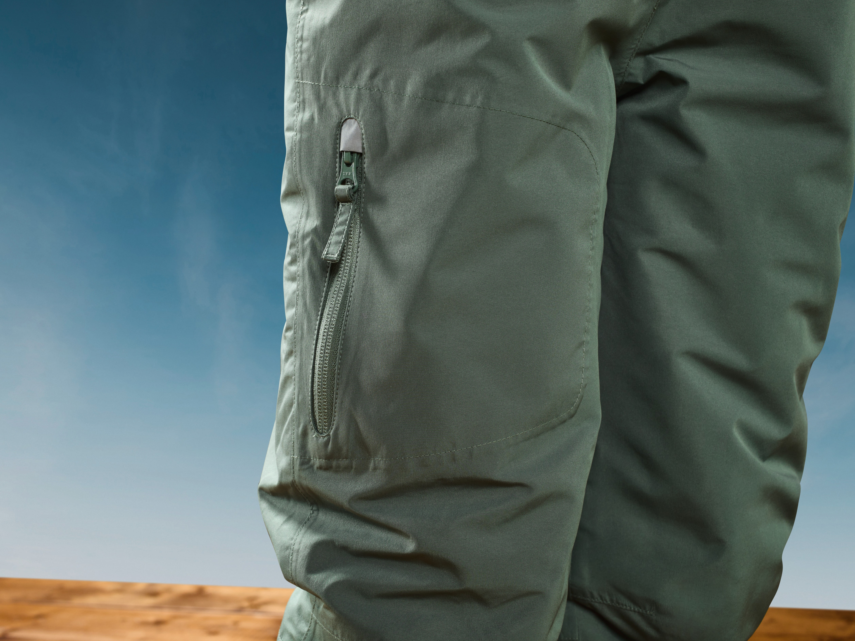 Thumbnail - CRIVIT Kinder Mädchen Skihose (134/140, olive)