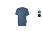 Herren Sport-T-Shirt mit kurzen Ärmeln in Blau, mit Logo auf der Brust.