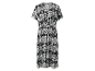 Kurzärmliges Kleid mit Ikat-Muster.