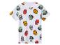 Weißes T-Shirt mit Marvel-Prints: Hulk, Spider-Man, Iron Man und Captain America.