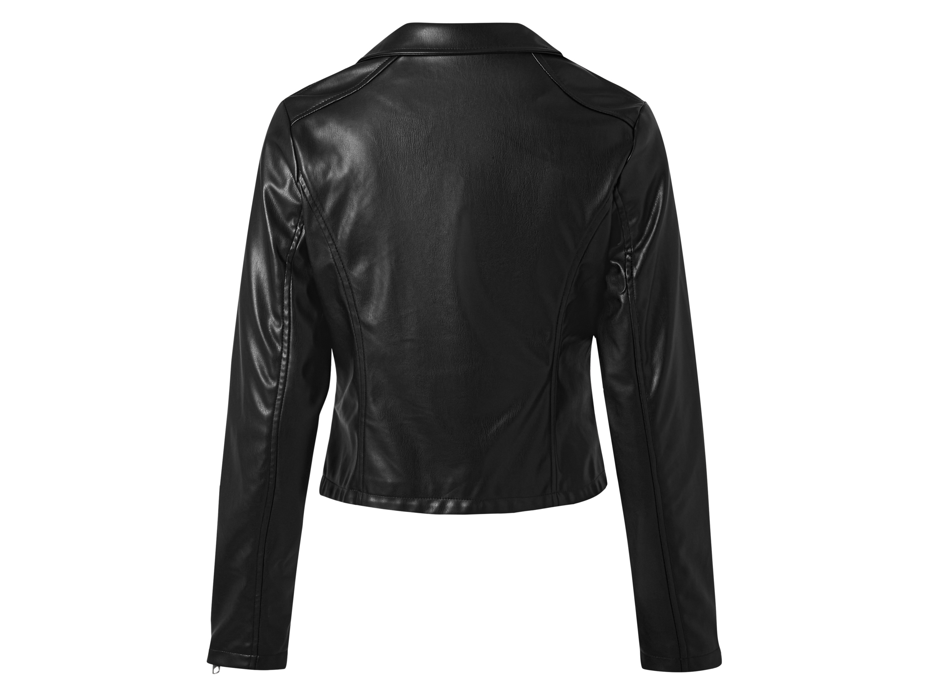 Thumbnail - esmara® Damen Bikerjacke / Bomberjacke, in modischer Lederoptik (Schwarz, 34)
