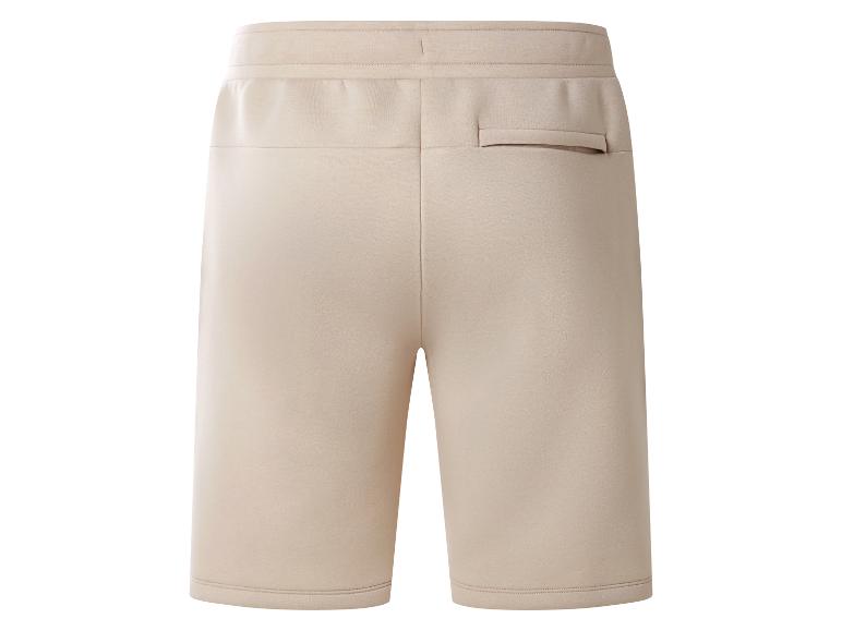 Beige Herren-Sweatshorts mit Gesäßtasche