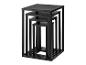 Set aus 4 schwarzen Metall-Beistelltischen, modernes Design