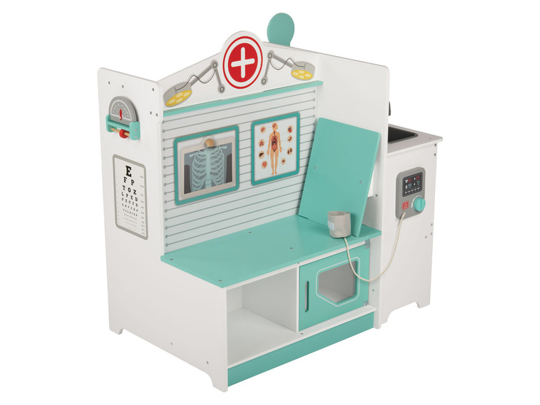 Gehe zu Vollbildansicht: Playtive Holz Arztpraxis, mit Blutdruckmonitor und Waschbecken - Bild 7