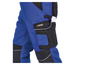 Blaue Arbeitshose mit Parkside Performance Label und mehreren Taschen.