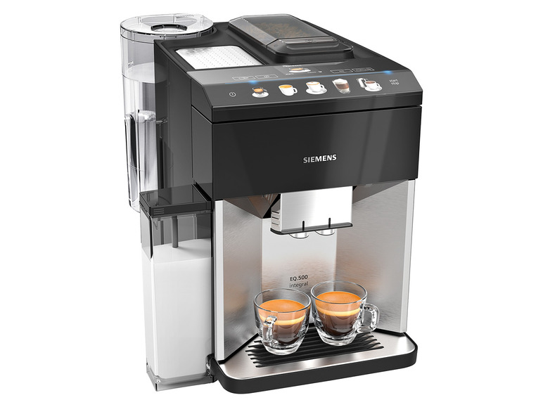 Gehe zu Vollbildansicht: Siemens Kaffeevollautomat, EQ500 integral, Edelstahl TQ507D03 - Bild 1