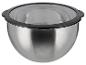 Edelstahlschüssel mit transparentem Deckel