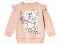 Ein rosa Winnie Puuh Sweatshirt mit Blumendruck für Babys.