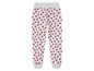 Graue Jogginghose mit rotem Herzchenmuster.