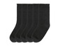 Vier Paar schwarze Socken.