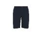 Marineblaue Shorts mit Kordelzug und Knopf.