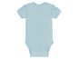 Ein hellblauer Baby-Body.