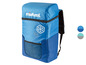 Blaue Kühl-Rucksack von Mistral mit Taschen.