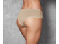 Beige Damen-Unterhose aus Baumwolle.