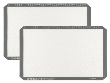 ERNESTO® Silikon-Backmatten, 2 Stück, hitzebeständig
