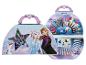 Frozen Kunstset mit Buntstiften, Markern und Wachsmalstiften, mit Elsa, Anna und Olaf.