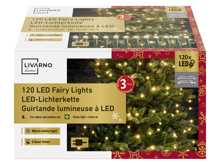 Gehe zu Vollbildansicht: LIVARNO home LED-Lichterkette, 120 LEDs, 4 W - Bild 2