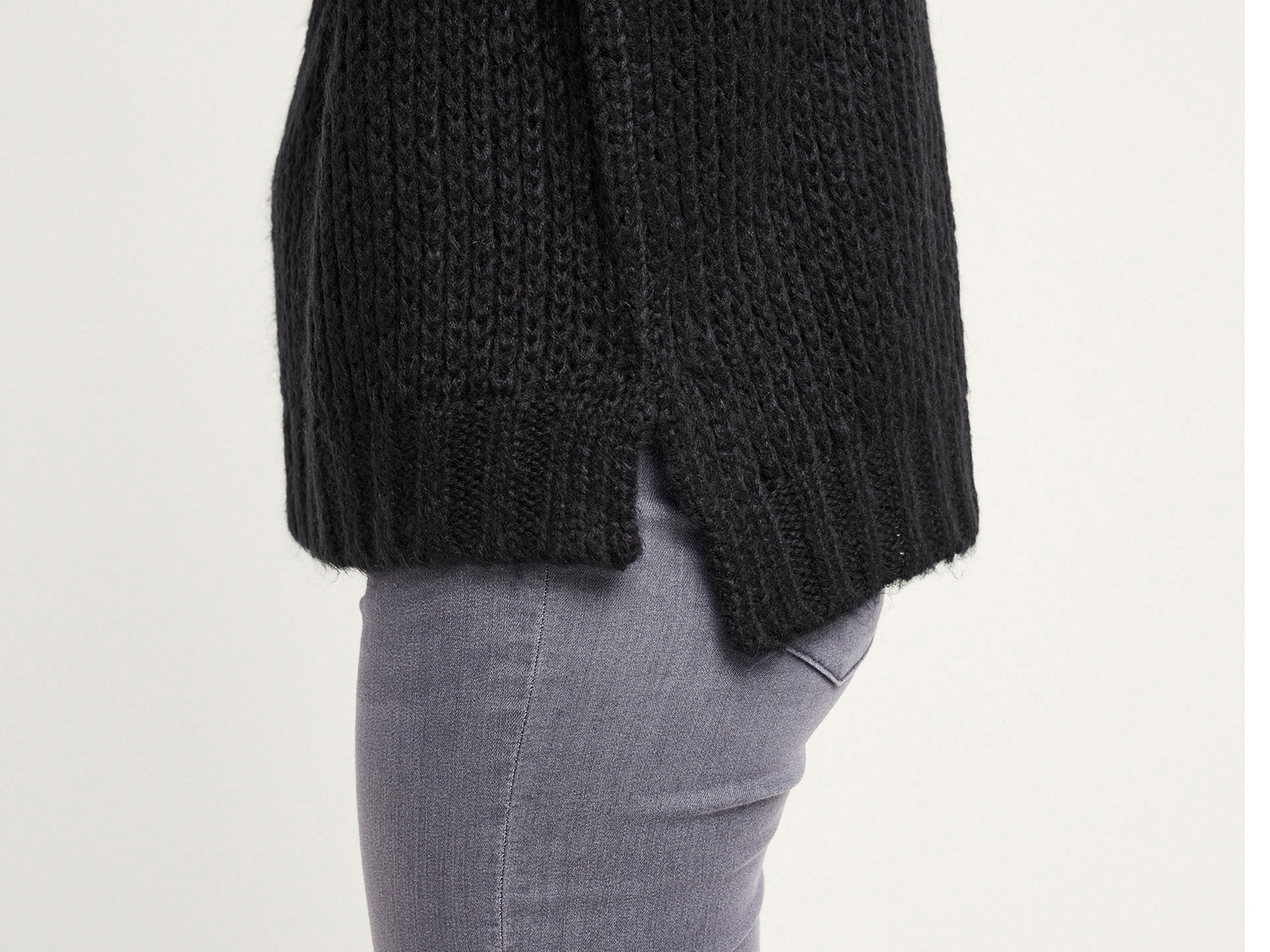 Thumbnail - esmara® Damen Pullover Grobstrick (Schwarz, XS(32/34))