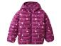 Lila Kinder-Steppjacke mit Herzmuster