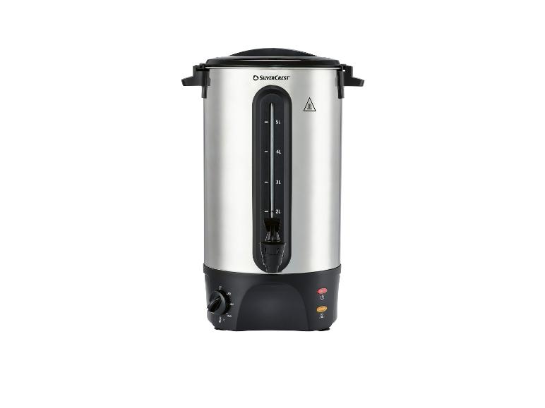 SilverCrest Heißgetränkespender aus Edelstahl mit Zapfhahn und Füllstandsanzeige