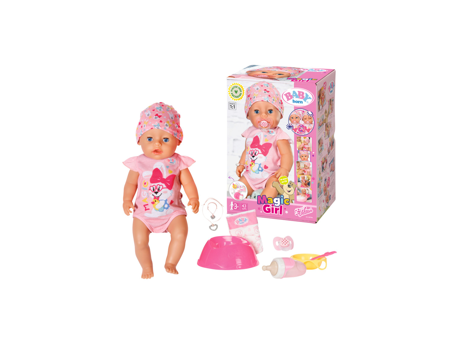 10 Funktionen Girl«, | »Magic mit Puppe Born LIDL Baby