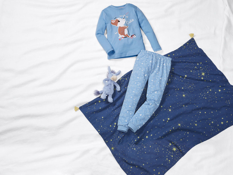 Gehe zu Vollbildansicht: lupilu Kleinkinder Mädchen Pyjama, aus reiner Baumwolle - Bild 18