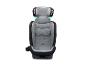 Grauer und schwarzer Kindersitz mit Seitenaufprallschutz und Becherhalter