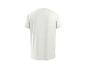 Herren-T-Shirt mit kurzen Ärmeln in Off-White, Rückansicht.